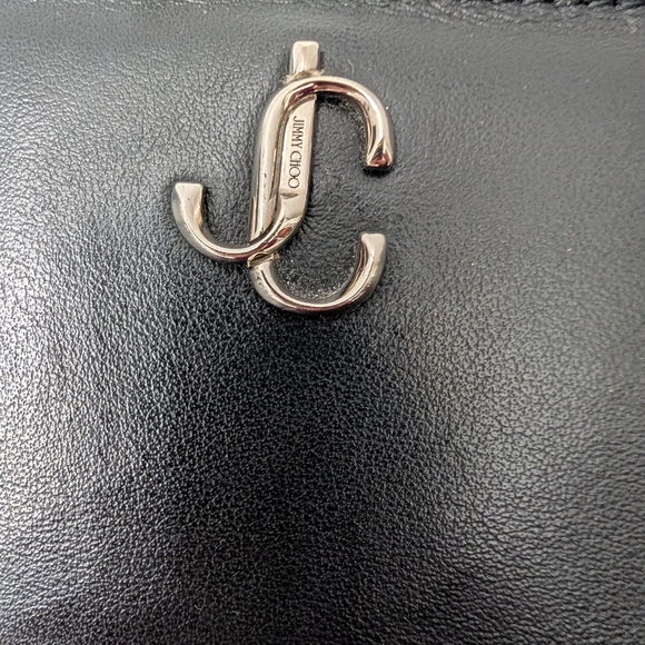 Authentic Jimmy Choo Litzy Studded Leather Bifold Wallet - Picture 9 of 10